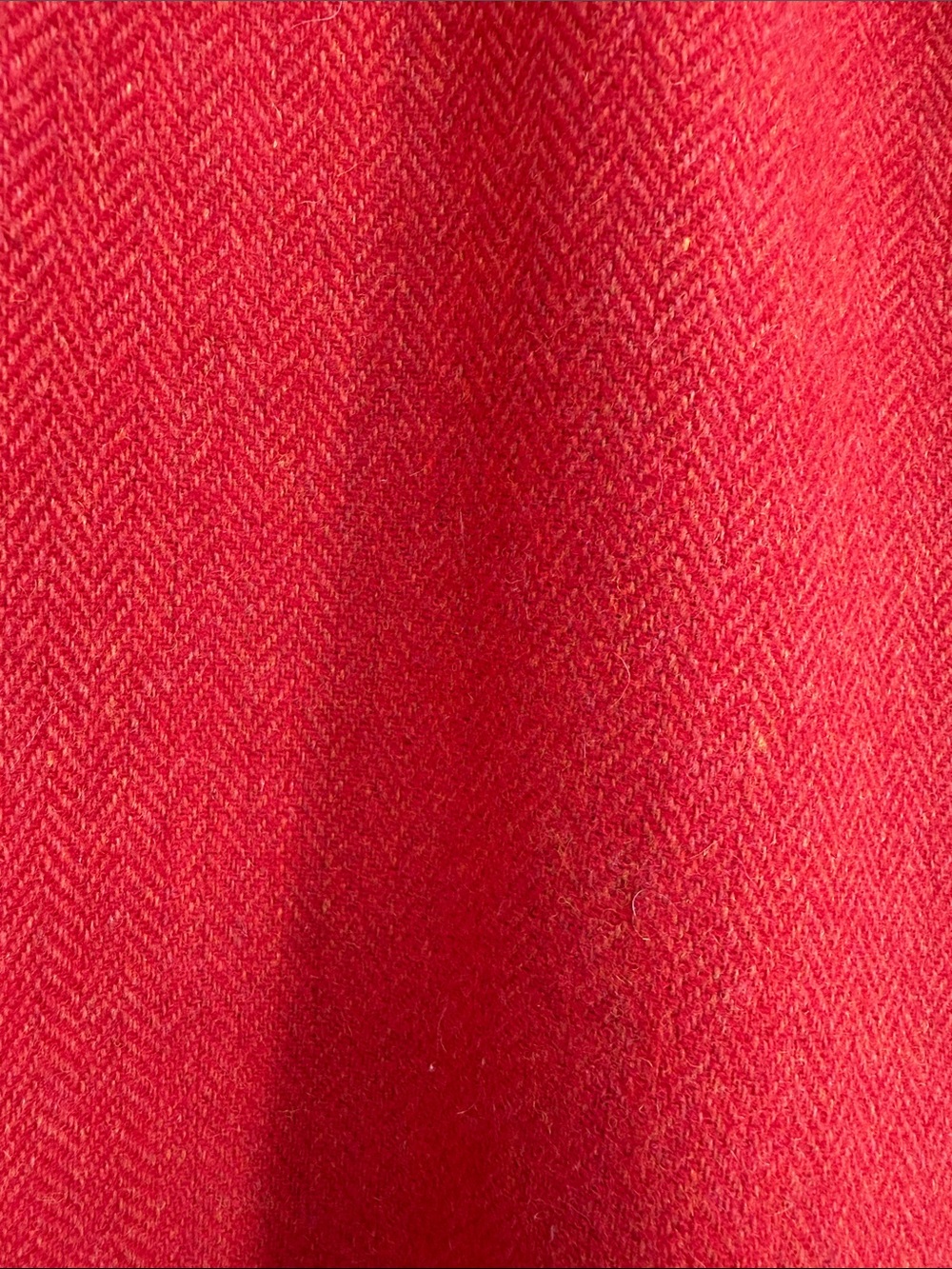 J. Crew Red Orange Herringbone A-Line Skirt size 10 Feminine - Picture 6 of 11